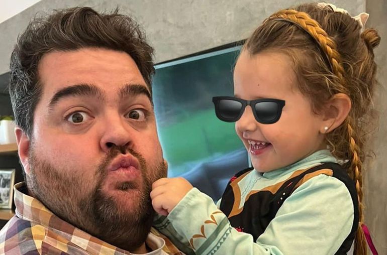 El actor junto a su hija mayor