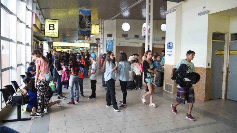 El mes pasado hubo 86.540 pasajeros que partieron de la terminal.