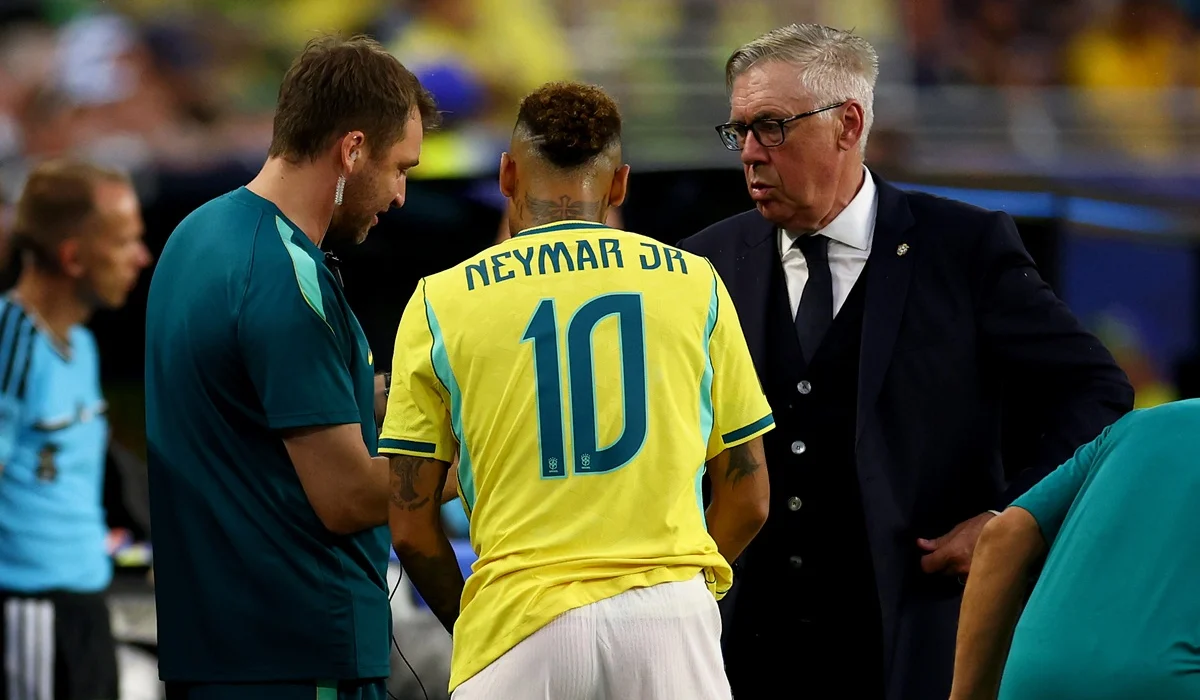 Neymar ingresó a los 76 minutos.