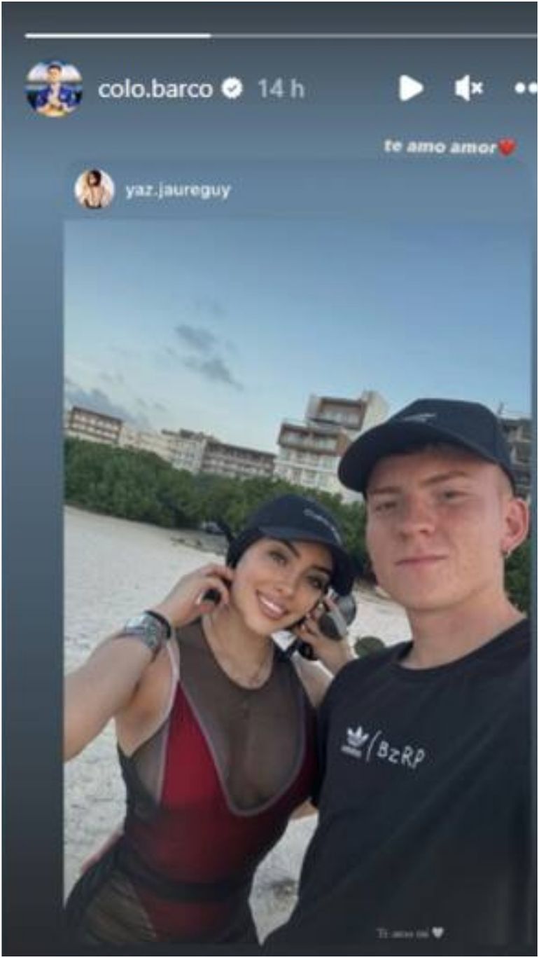 Colo Barco y su nueva novia Colo Barco y su nueva novia