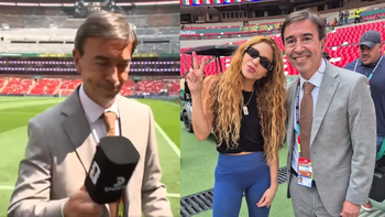 El momento en el que Marcelo Benedetto abandonó un móvil para sacarse una foto con Shakira. El momento en el que Marcelo Benedetto abandonó un móvil para sacarse una foto con Shakira.