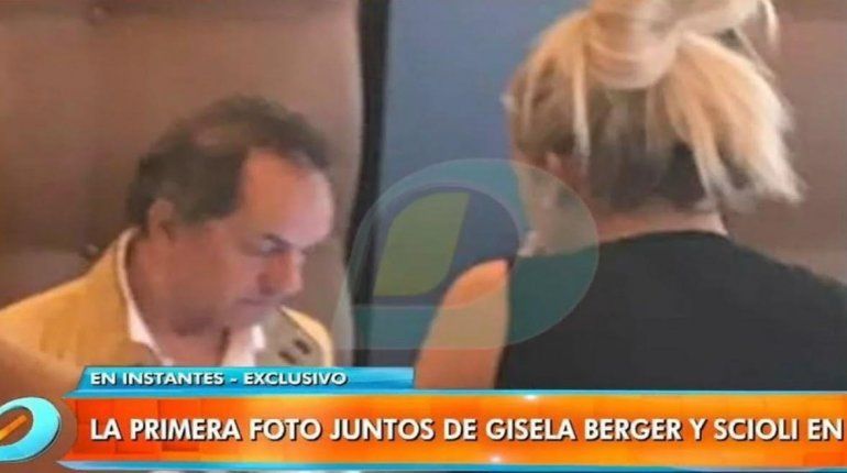 Daniel Scioli y Gisela Berger fueron fotografiados juntos en Roma