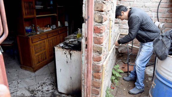 Puso una olla en el fuego