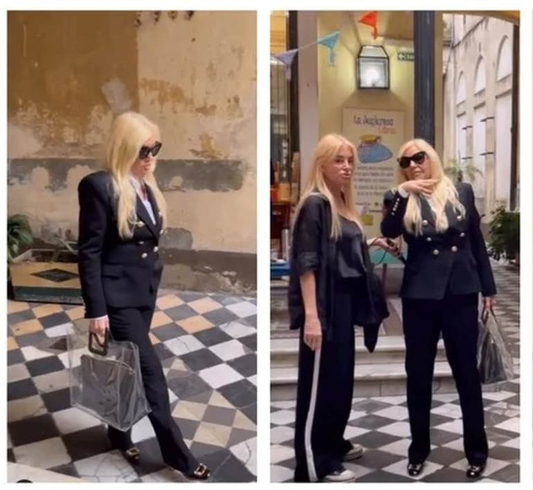 Junto a Mecha, Susana recorrió la tradicional Casa Ezeiza. Junto a Mecha, Susana recorrió la tradicional Casa Ezeiza.