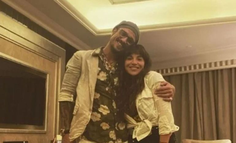 Daniel Osvaldo y Gianinna Maradona.