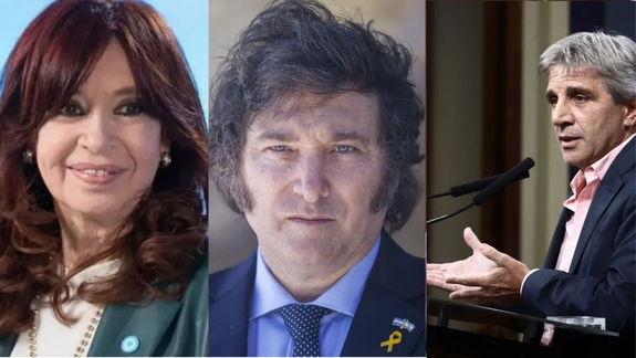 Cristina apuntó a Javier Milei y a Toto Caputo