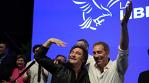 javier Milei y Diego Santilli javier Milei y Diego Santilli