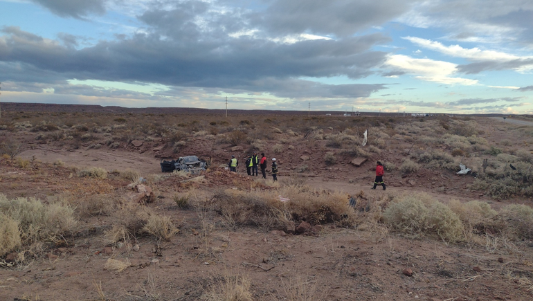 El violento accidente ocurrió sobre la Ruta 237