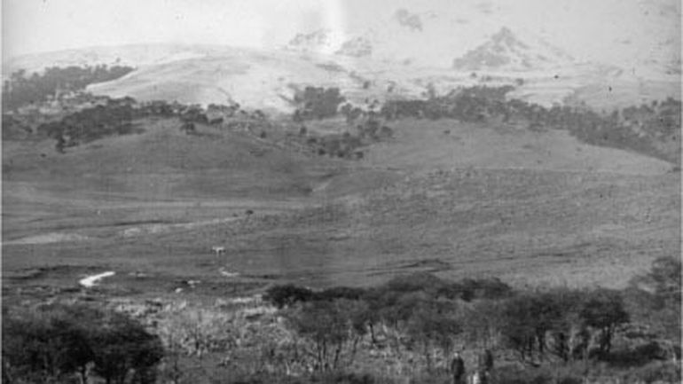 Una postal de Zainuco, de 1910, tomada por Emilio Fix (Archivo: familia Vitale)