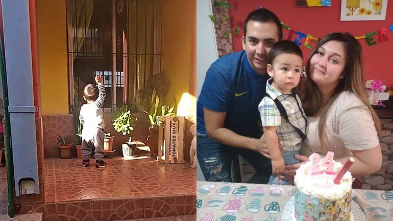 Tuvo coronavirus y pasó 20 días saludando a su pequeño hijo desde la ventana