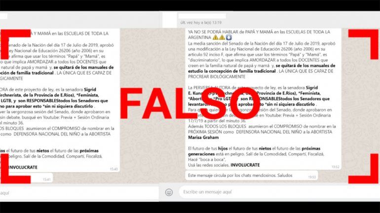 Es falso que ya no se va a poder hablar más de papá y mamá en las escuelas