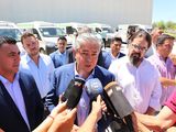 Rolando Figueroa se refirió a las PASO durante un acto en el que entregó ambulancias para el sistema de salud / Foto