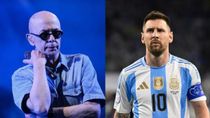 El Indio Solari y Lionel Messi. El Indio Solari y Lionel Messi.