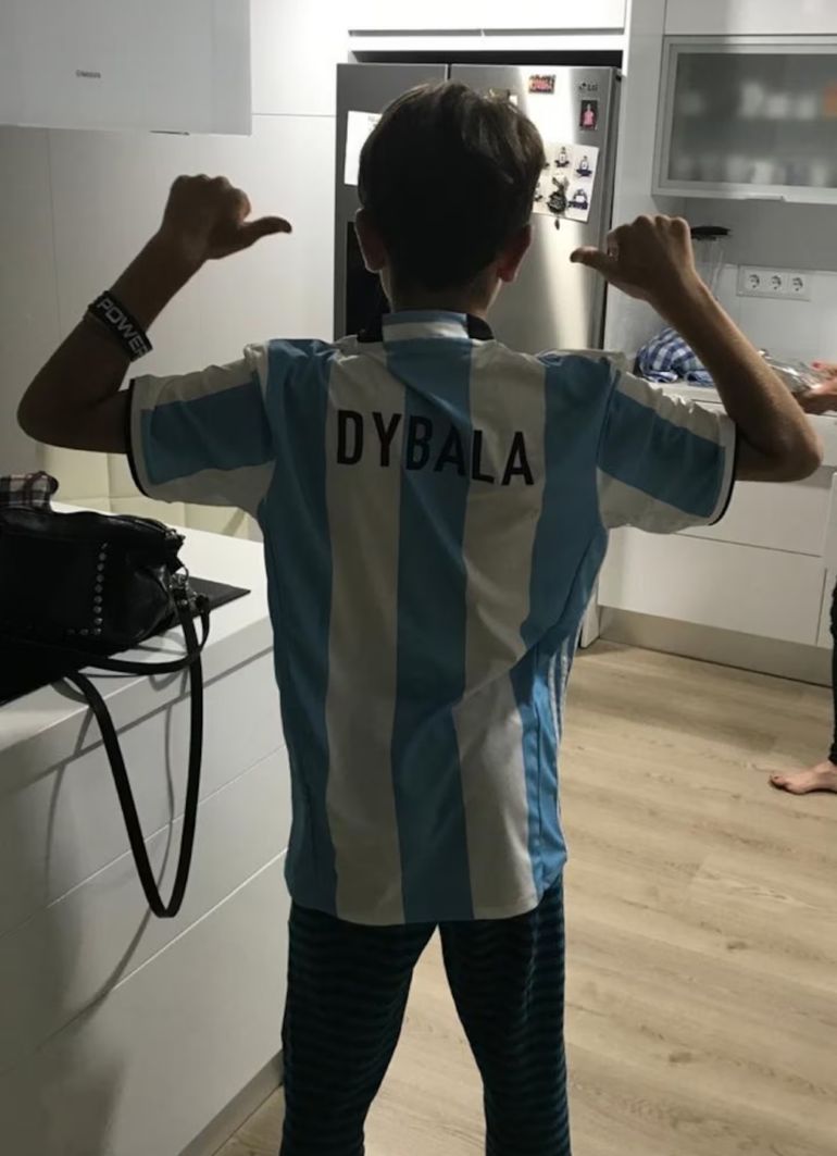 Alejandro Garnacho de pequeño Alejandro Garnacho de pequeño