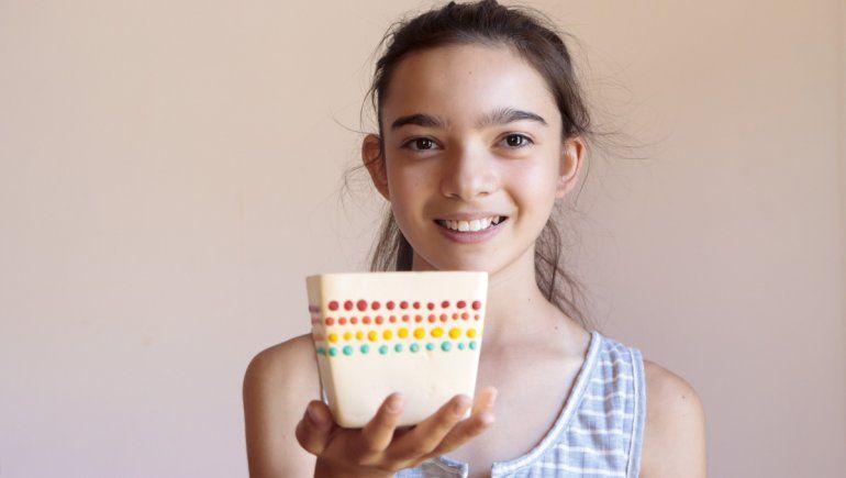 Con 12 años, la pequeña Uma se convirtió en emprendedora