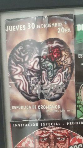 La entrada de aquel recital, el que terminó en la tragedia de Cromañón.