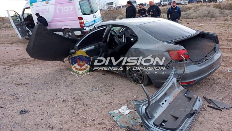 El choque tuvo lugar en la rotonda de Plus Petrol, en la Autovía Norte.