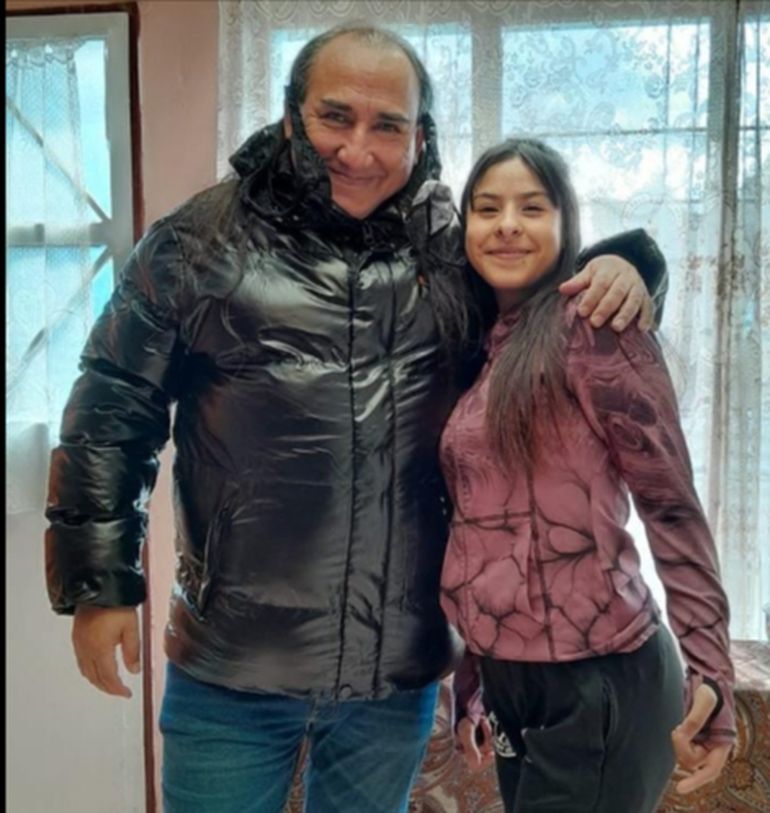 Jorge Matulich, con su hija Brianna. Jorge Matulich, con su hija Brianna.