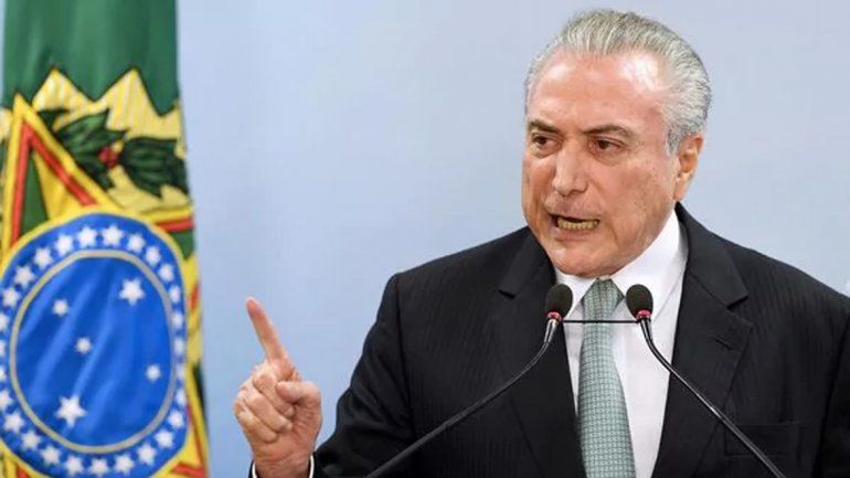 Temer habló en cadena nacional: Continuaré al frente del gobierno