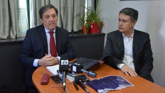 Fernando Palladino, del municipio y &nbsp;Daniel Alvi, de SAEM.