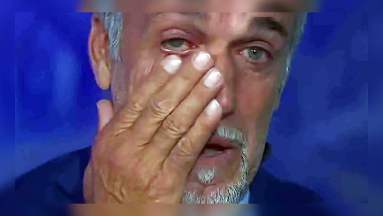 Gabriel Batistuta lloró tras hablar de la denuncia.