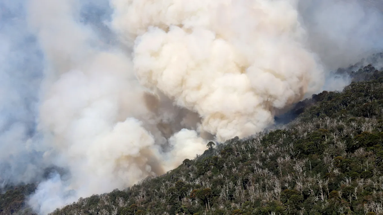 En 39 fotos y videos, así es la lucha aérea contra el incendio en el Valle Magdalena