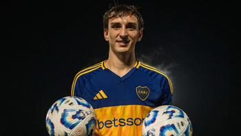 Valentino Simoni sueña con su debut en primera. Valentino Simoni sueña con su debut en primera.