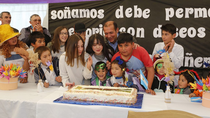 gutierrez festejo los 50 anos de la escuela albergue de guanacos