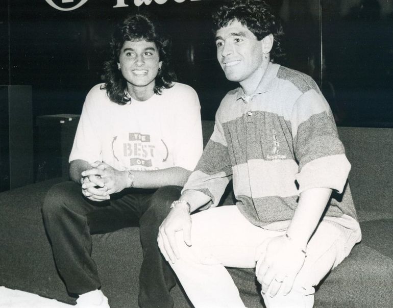 Gaby Sabatini y Maradona Gaby Sabatini y Maradona
