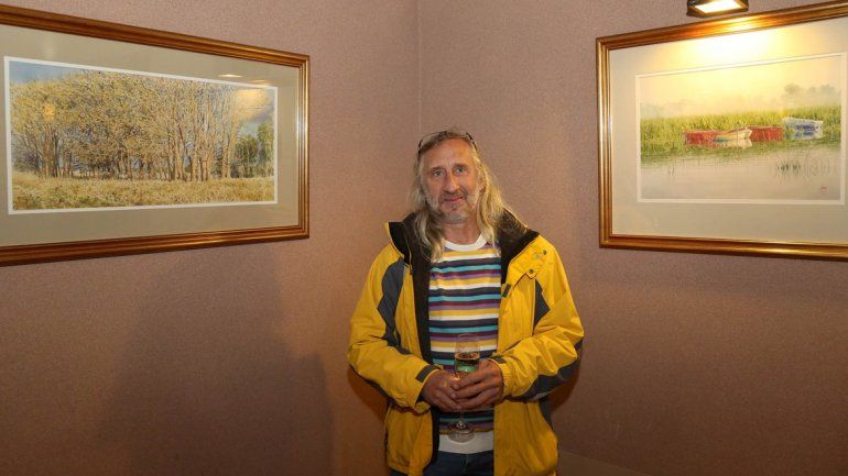 El artista Goyo Barja presentó Agua