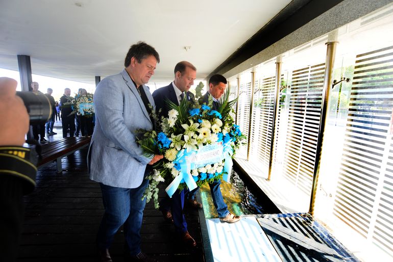 Gaido homenajeó a los Veteranos y les prometió lotes con servicios