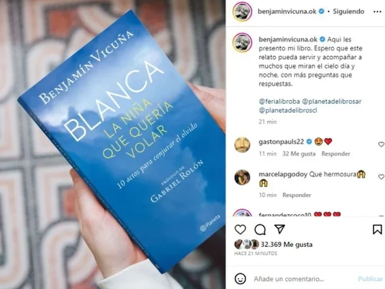 Benjamín Vicuña nunca dejó de escribirle a su hija Blanca. Esas palabras que lo ayudaron a transitar el duelo hoy se convirtieron en su primer libro.