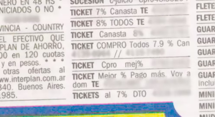 En 2007, cuando se derogaron, había denuncias de venta de tickets. Foto: Infobae En 2007, cuando se derogaron, había denuncias de venta de tickets. Foto: Infobae