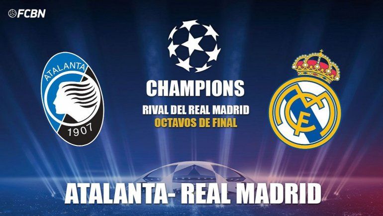 Atalanta vs Real Madrid en UEFA Champions League.