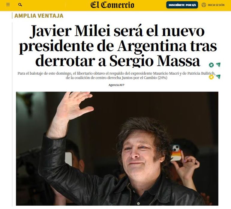 El Comercio de Perú. El Comercio de Perú.