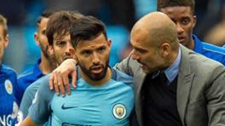 Agüero entró en el segundo tiempo y fue amonestado.