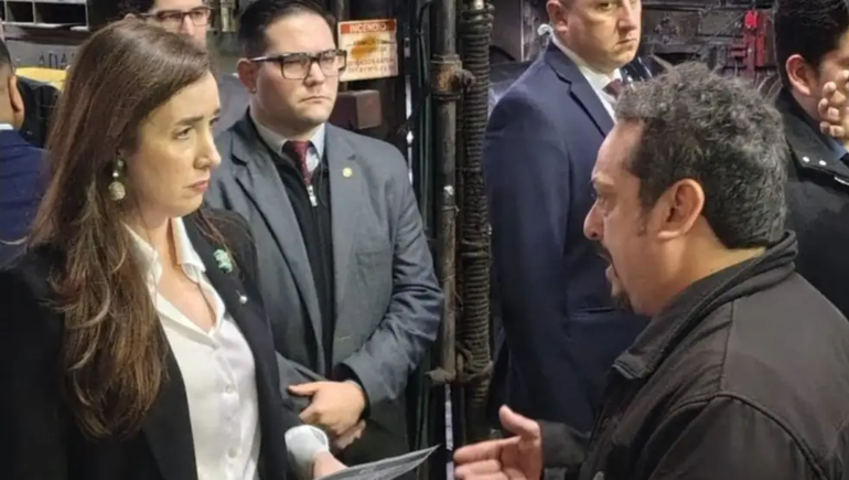 Momentos de tensión vivió la vicepresidenta Victoria Villarruel