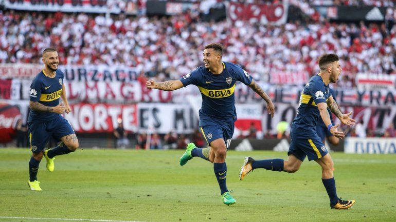 Mirá el golazo de Cardona y el de Nández para que gane Boca