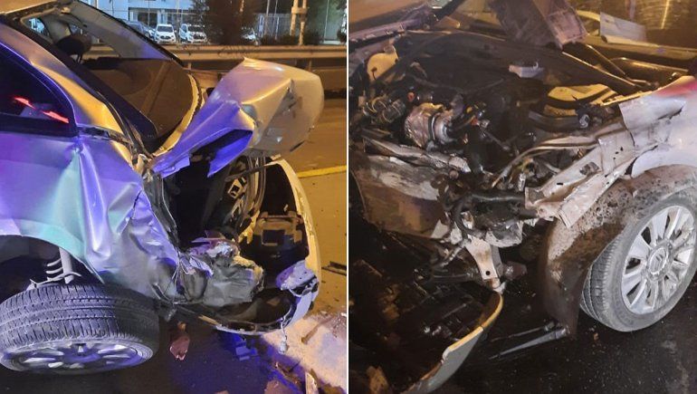 Fuerte choque en la intersección de la Ruta 22 y la calle Linares.