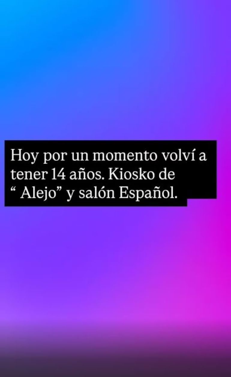 La modelo y el dirigente político llegaron a compartir colegio. La modelo y el dirigente político llegaron a compartir colegio.