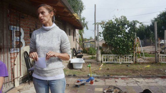 Patricia González, quien tiene un merendero en su casa, posterga la obra.