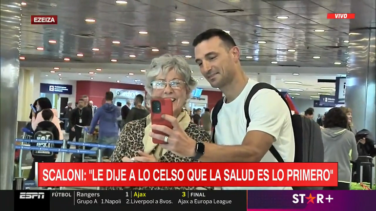 El gran gesto que tuvo Scaloni con una abuela: Saco la foto yo