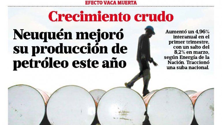 Crecimiento crudo: Neuquén mejoró su producción de petróleo este año