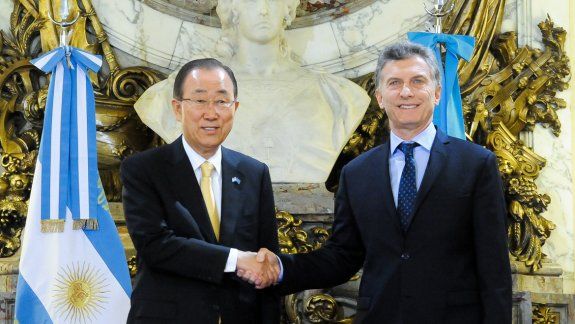 Ban Ki-moon elogió la solidaridad de la Argentina en DD.HH.