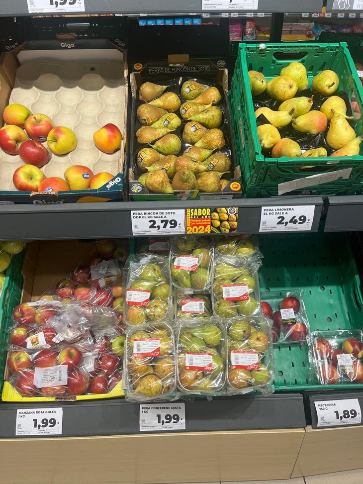 La foto referencia a una importante cadena de supermercados de Madrid, tomada el 13 de agosto de 2024. La foto referencia a una importante cadena de supermercados de Madrid, tomada el 13 de agosto de 2024.