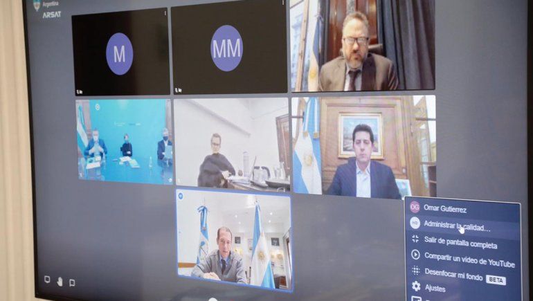Gutiérrez analizó el plan pospandemia con ministros de Alberto