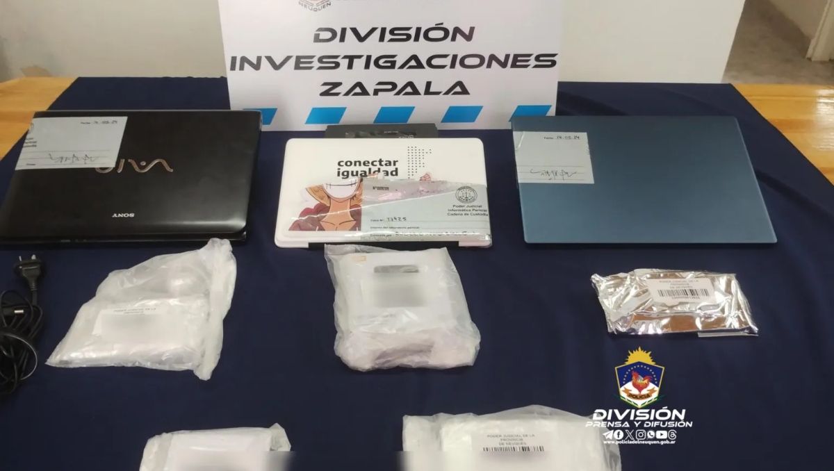 El operativo se concretó en Zapala. El joven sospechoso quedó en libertad.