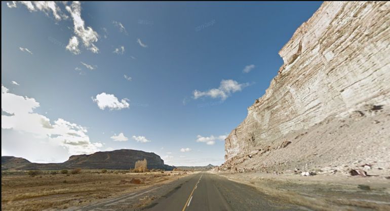 La ruta 25, en la zona de Los Antares. La ruta 25, en la zona de Los Antares.