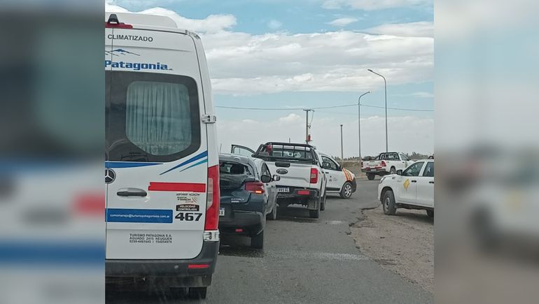 Un choque múltiple dejó daños materiales en tres vehículos.&nbsp;