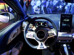 Imagen de archivo del vehículo eléctrico EV Dolphin Mini de la firma china BYD en una exhibición en Ciudad de México, México. 28 febrero 2024. REUTERS/Toya Sarno Jordan